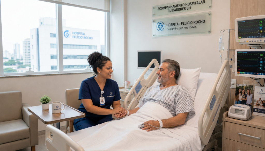 Acompanhamento Hospitalar Hospital Felício Rocho da Cuidadores BH